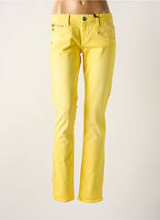 Jeans coupe slim jaune FREEMAN T.PORTER pour femme seconde vue