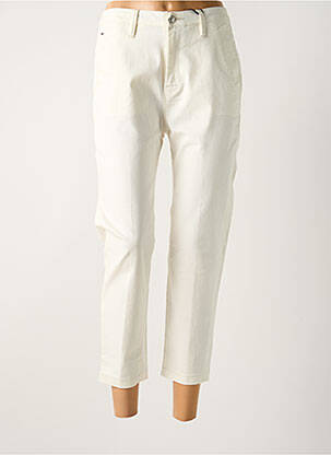 Pantalon 7/8 tissage popeline taille normale beige G STAR femme