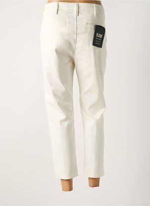 Pantalon 7/8 tissage popeline taille normale beige G STAR femme