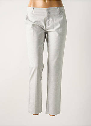 Pantalon chino taille normale taille normale gris REIKO femme