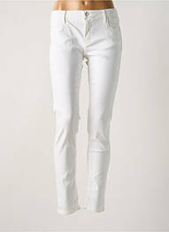 Jeans coupe slim taille basse taille basse blanc REIKO femme