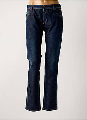 Jeans coupe slim tissage brut taille basse bleu REPLAY femme