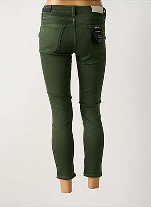 Jeans coupe slim stretch taille basse vert REPLAY femme