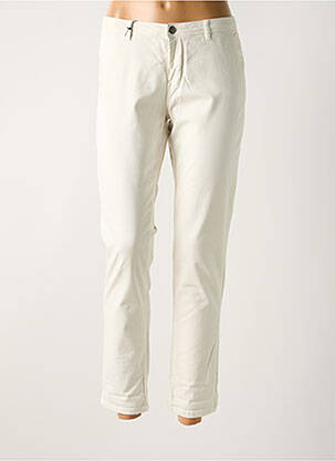 Pantalon chino taille basse taille basse beige SCHOOL RAG femme