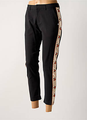 Pantalon 7/8 coupe cigarette taille basse noir MAISON SCOTCH femme