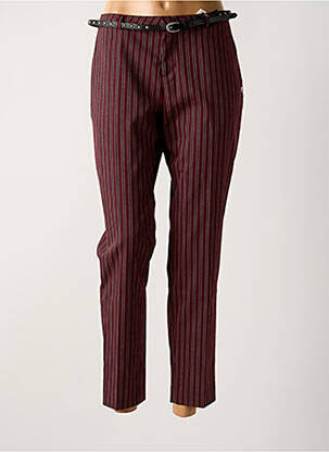 Pantalon chino taille basse taille basse rouge MAISON SCOTCH femme