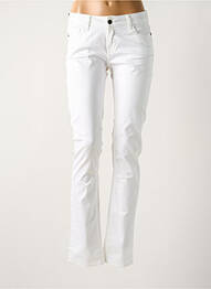 Pantalon slim taille basse taille basse blanc TEDDY SMITH femme