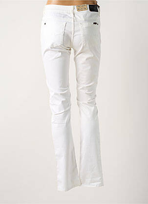 Pantalon slim taille basse taille basse blanc TEDDY SMITH femme