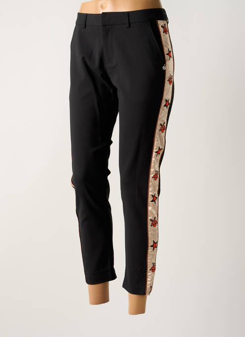 Pantalon 7/8 coupe cigarette taille basse noir MAISON SCOTCH femme