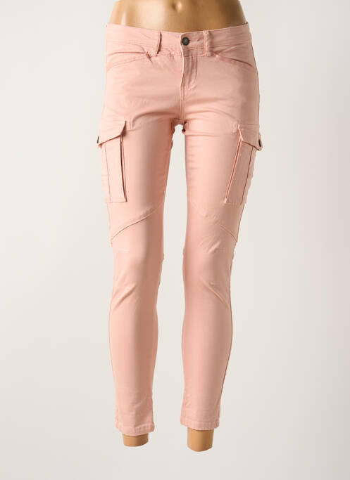 Pantalon cargo rose TEDDY SMITH pour femme