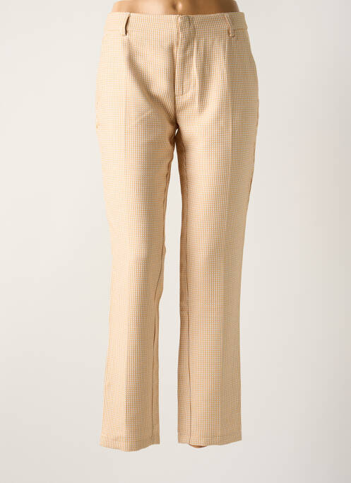 Pantalon slim beige REIKO pour femme