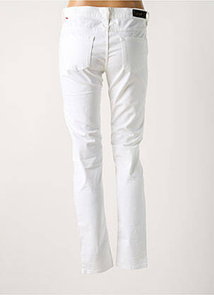 Pantalon slim tissage popeline taille normale blanc BREIZH ANGEL femme