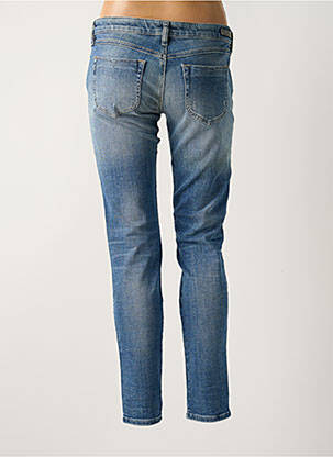 Jeans coupe slim effet usé délavé taille basse bleu DIESEL femme