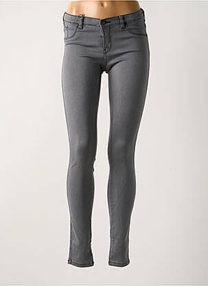 Jeans skinny stretch taille basse gris DR DENIM femme