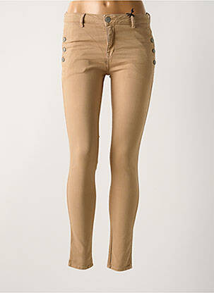 Jeans skinny stretch marron HEARTLESS JEANS femme