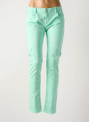 Pantalon slim taille basse taille basse bleu LE TEMPS DES CERISES femme