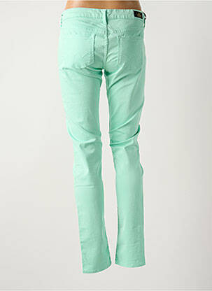 Pantalon slim taille basse taille basse bleu LE TEMPS DES CERISES femme