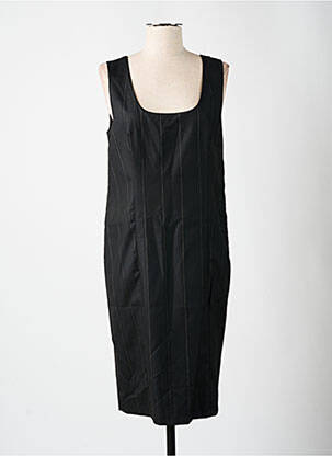Robe mi-longue sans manche sans manche noir LOLA femme
