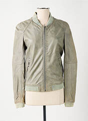 Veste en cuir gris OAKWOOD pour femme seconde vue