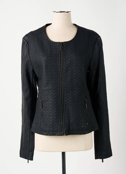 Veste simili cuir noir TEDDY SMITH pour femme