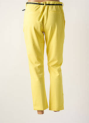 Pantalon 7/8 stretch taille normale jaune MAISON SCOTCH femme