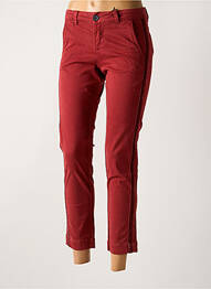 Pantalon 7/8 stretch taille normale rouge MKT STUDIO femme