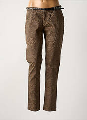 Pantalon chino marron MAISON SCOTCH pour femme seconde vue