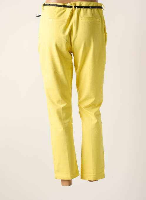 Pantalon 7/8 stretch taille normale jaune MAISON SCOTCH femme