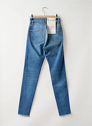 Jeans skinny effet usé délavé taille haute bleu ARMEDANGELS femme