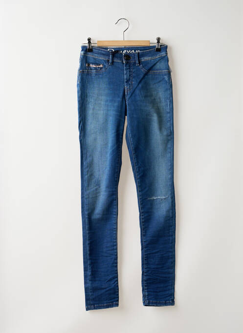 Jeans skinny effet usé délavé taille haute bleu DN.SIXTY SEVEN femme
