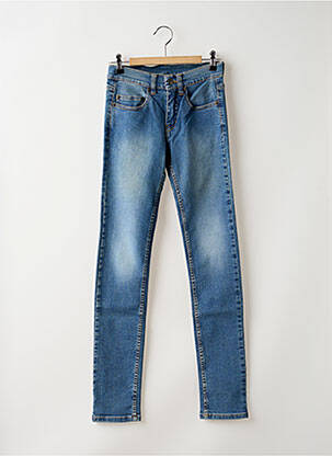 Jeans coupe slim stretch taille haute bleu BREIZH ANGEL femme