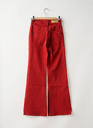 Jeans bootcut taille haute taille haute rouge ICHI femme
