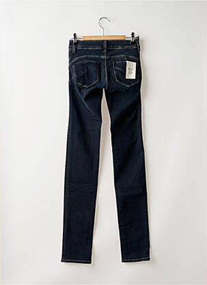 Jeans coupe slim tissage brut taille basse bleu TEDDY SMITH femme