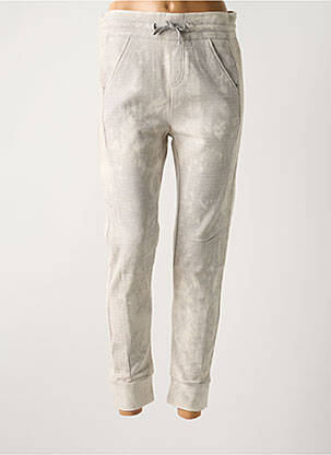 Pantalon chino tissage popeline taille normale gris REIKO femme