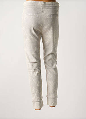 Pantalon chino tissage popeline taille normale gris REIKO femme