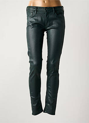 Jeans coupe slim stretch taille normale vert REIKO femme