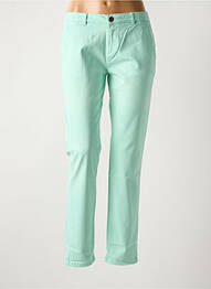 Pantalon chino taille basse taille basse vert REIKO femme