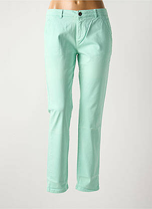 Pantalon chino taille basse taille basse vert REIKO femme