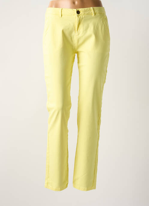 Pantalon chino jaune REIKO pour femme