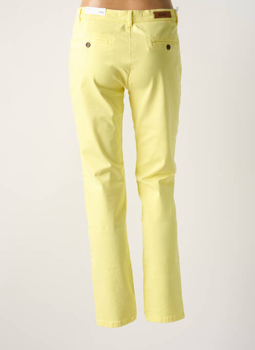 Pantalon chino jaune REIKO pour femme