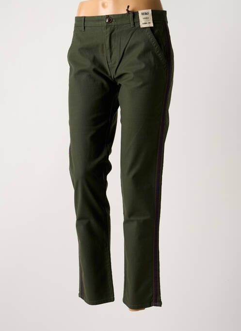 Pantalon chino vert REIKO pour femme