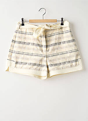 Short fermeture zippée sous rabat boutonné taille normale beige SESSUN femme