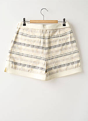 Short fermeture zippée sous rabat boutonné taille normale beige SESSUN femme