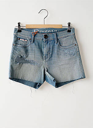 Short tissage denim taille normale bleu DONOVAN femme