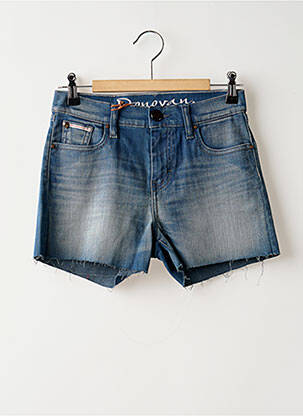 Short tissage denim taille normale bleu DONOVAN femme