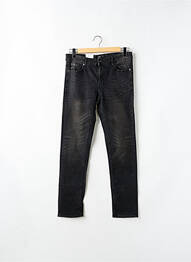 Jeans coupe slim stretch taille normale noir FIFTY homme