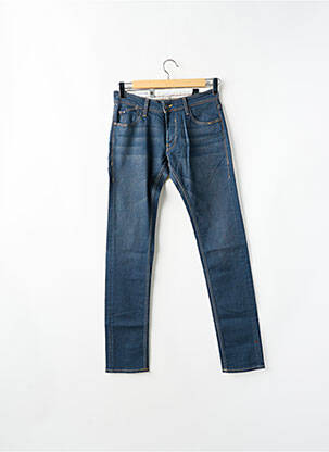Jeans coupe slim fermeture boutonnée sur le devant taille normale bleu LE TEMPS DES CERISES homme