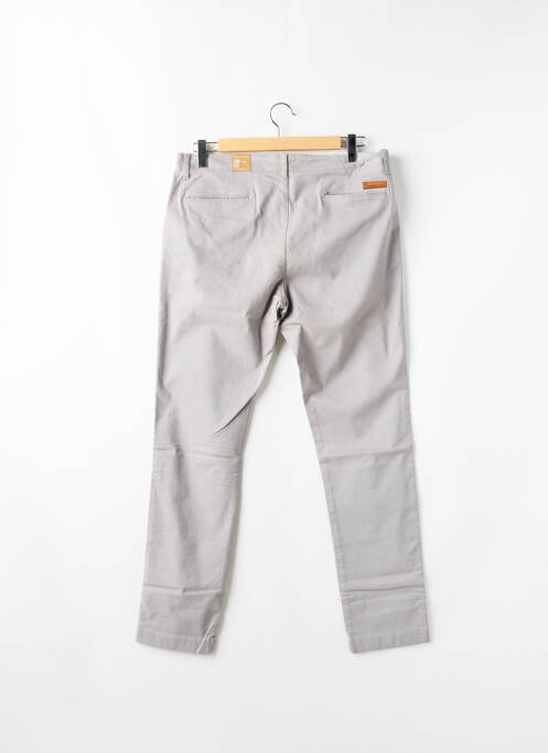 Pantalon chino stretch taille normale gris KNOWLEDGE COTTON APPAREL homme