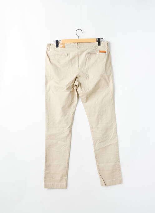 Pantalon chino beige KNOWLEDGE COTTON APPAREL pour homme