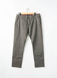 Pantalon chino tissage popeline taille normale gris RECYCLED ART WORLD homme